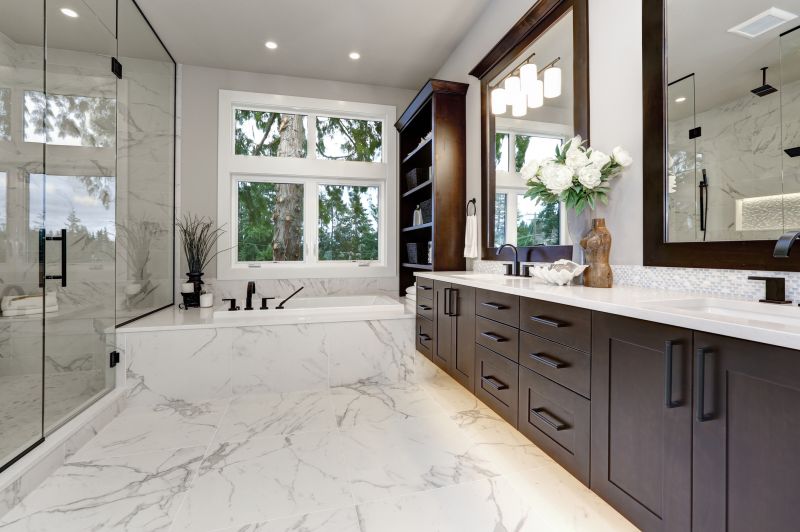 Bathroom Remodel with Marble Accents